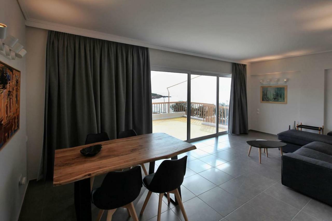 Seaside Renovated Top Floor Apartment Saronida Eksteriør bilde